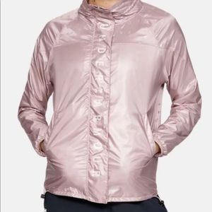 NWT Under Armour Athlete Recovery Iridescent Pink Jacket Women’s Size XS